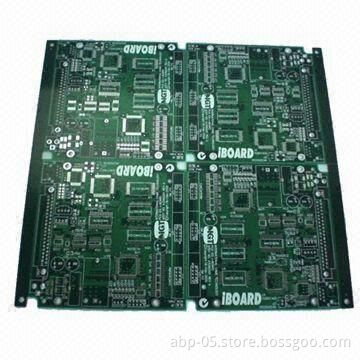 4-layer PCB Board with Lead-free SMOBC/HASL Finish and 4/4mil Minimum Track Space